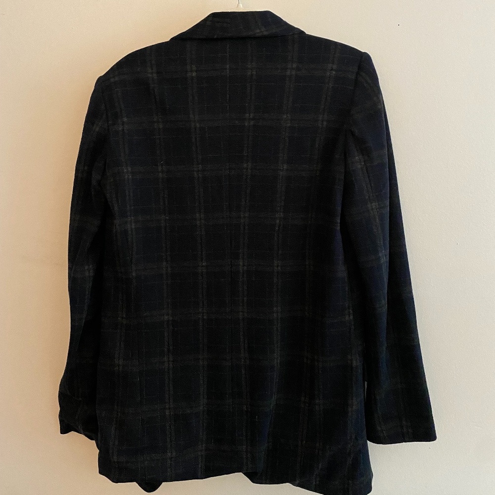 Promod Vintage Plaid Tartan Jacket/Coat